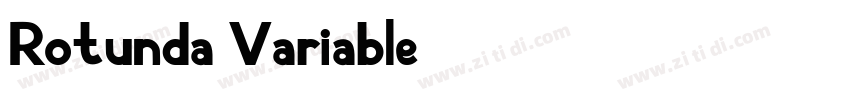 Rotunda Variable字体转换
